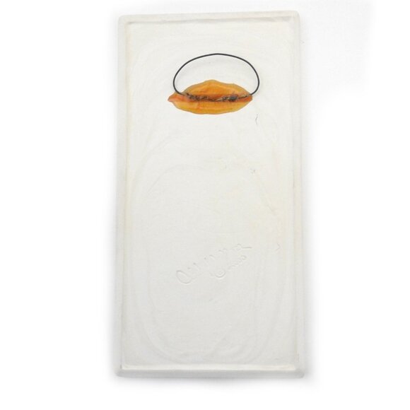 2000 Cindy Wallace Asparagus Ceramic Tile Wall Decor Checkerboard  Farmhouse - Picture 5 of 5